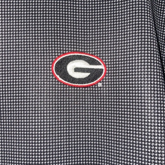 Men’s performance University of Georgia houndstooth quarter zip pullover - Picture 2 of 4